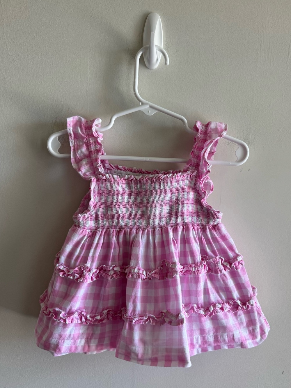 Janie and Jack Gingham Smocked Dress